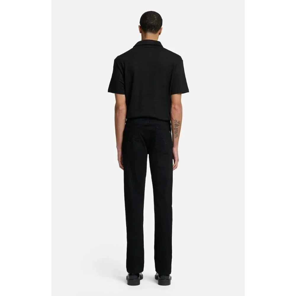 S7 For All Mankind Mens Vintage Y2K Slimmy S7 Jeans Size 34x32 Black Dark AN EXC